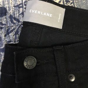 Everlane Black denim.  Size 27 Reg. Like new.